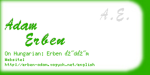 adam erben business card